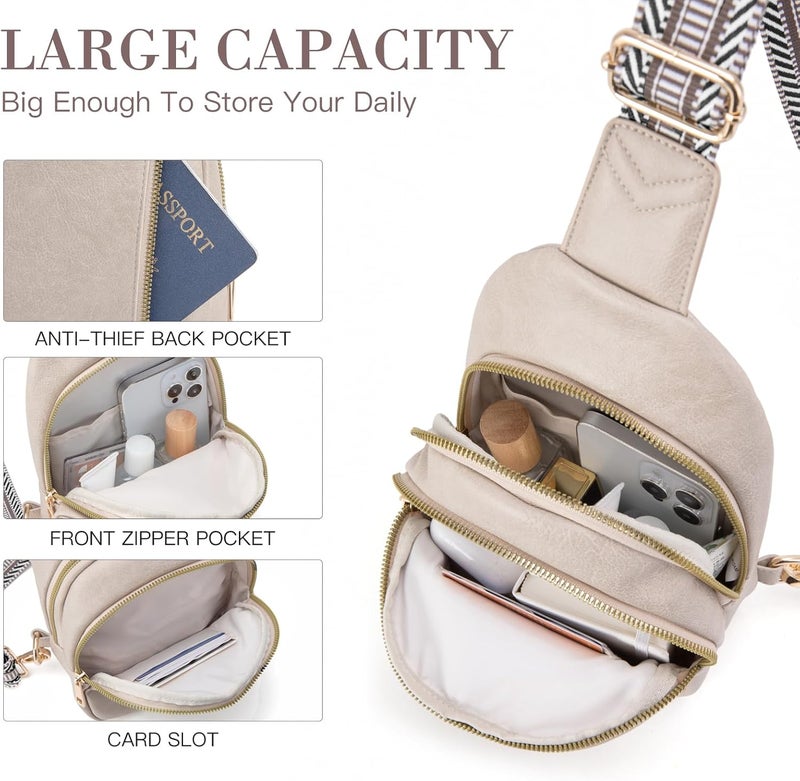 Viverte Crossbody Bags for Women Initial Sling Bag Cross Body Fanny Packs Personalized Gifts for Mom Women Wife - Image 3